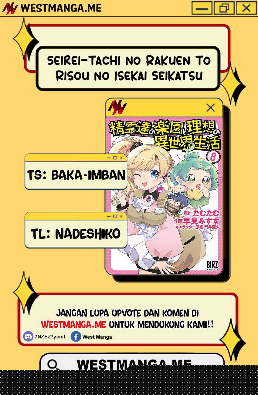 Seirei-tachi no Rakuen to Risou no Isekai Seikatsu Chapter 74