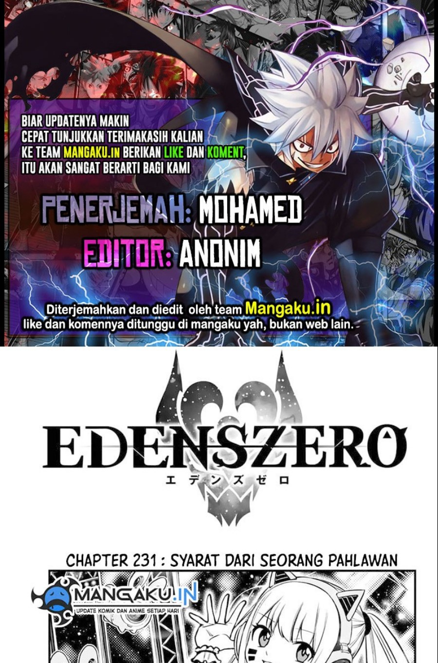 Eden’s Zero Chapter 231