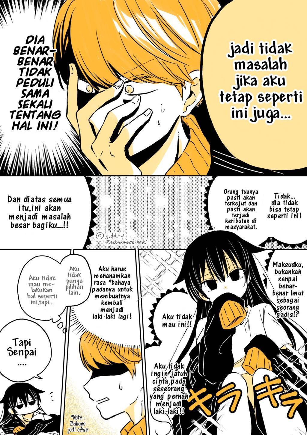 Mendokusagari Danshi Koukousei ga Asa Okitara Onnanoko ni Natteita Hanashi Chapter 01 page 3