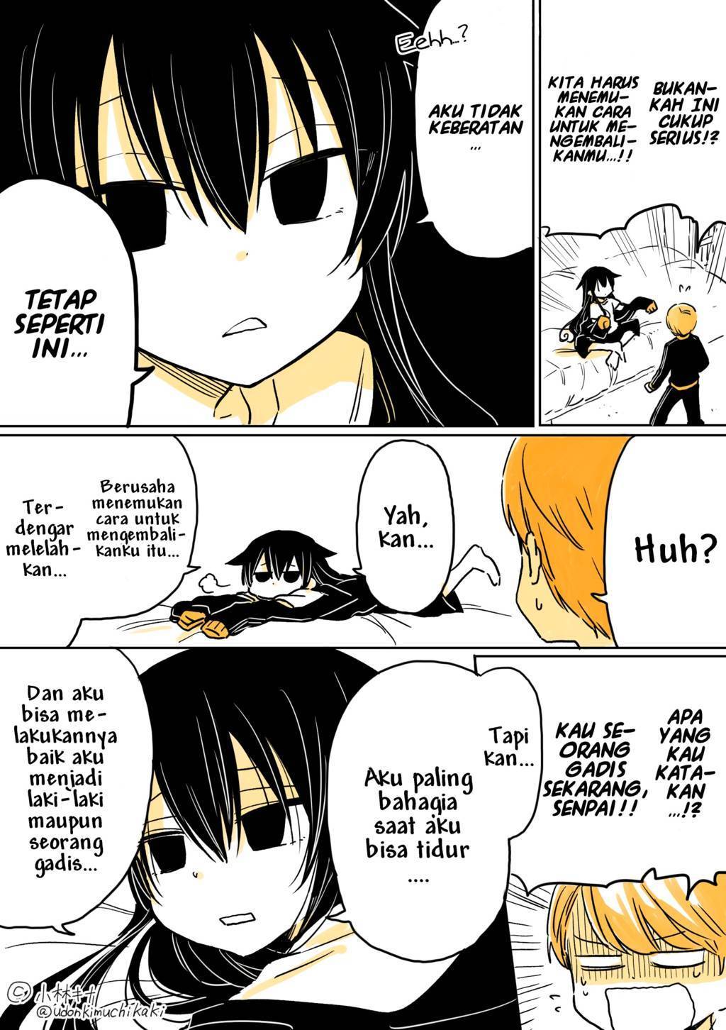 Mendokusagari Danshi Koukousei ga Asa Okitara Onnanoko ni Natteita Hanashi Chapter 01 page 2