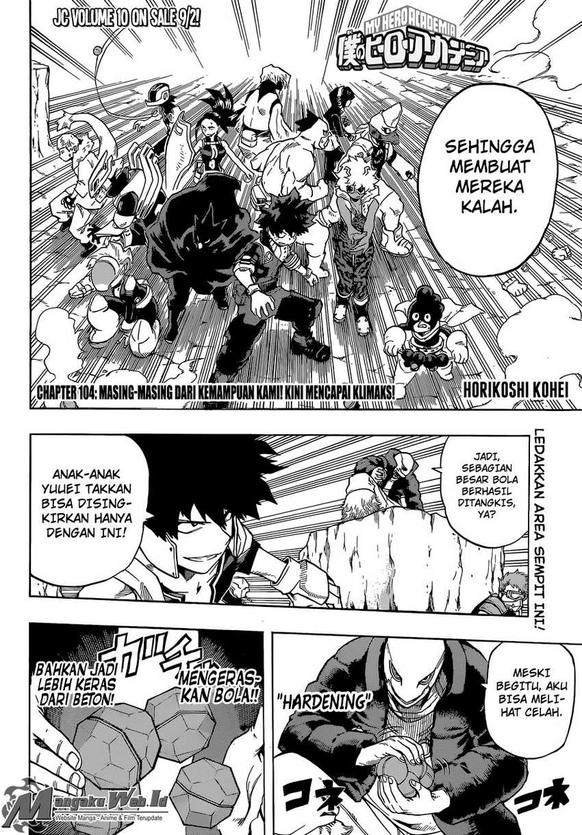 Boku no Hero Academia Chapter 104