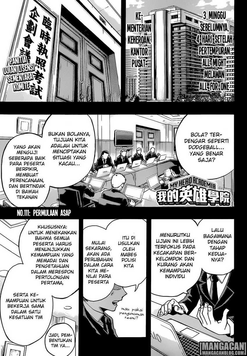 Boku no Hero Academia Chapter 111