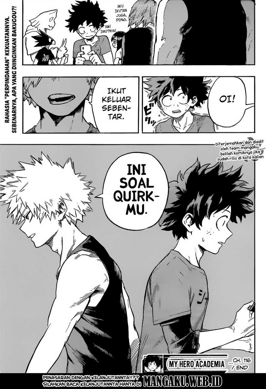 Boku no Hero Academia Chapter 116