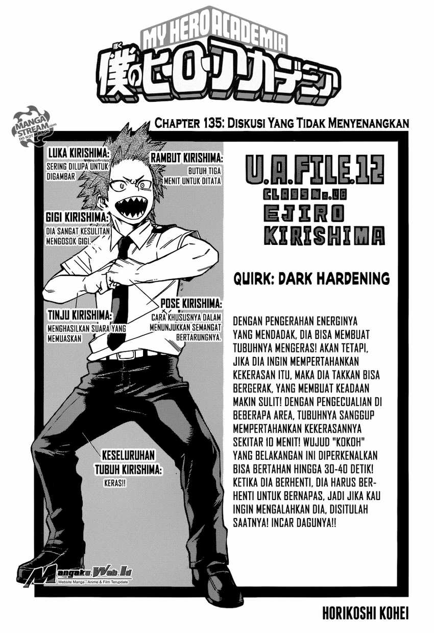 Boku no Hero Academia Chapter 135