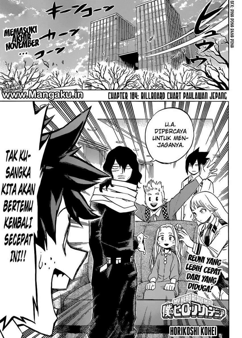 Boku no Hero Academia Chapter 184