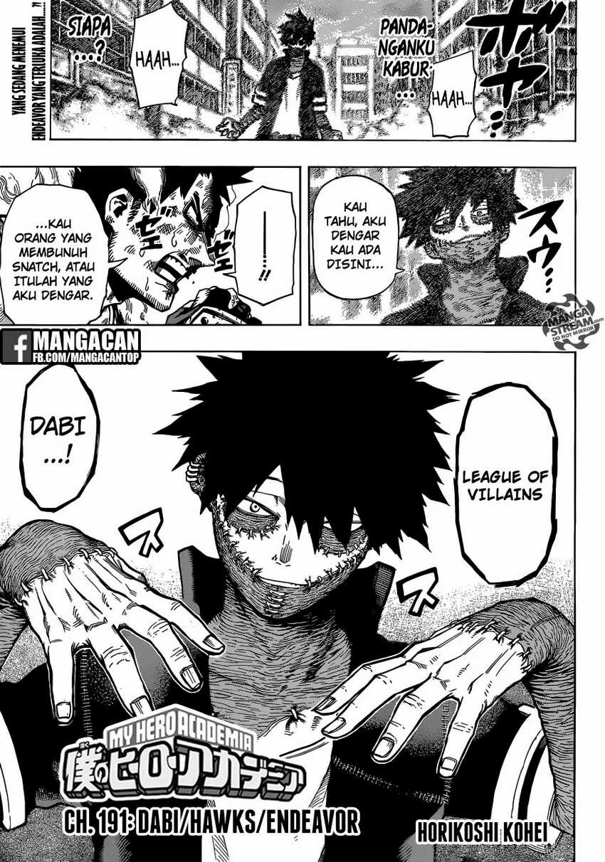 Boku no Hero Academia Chapter 191