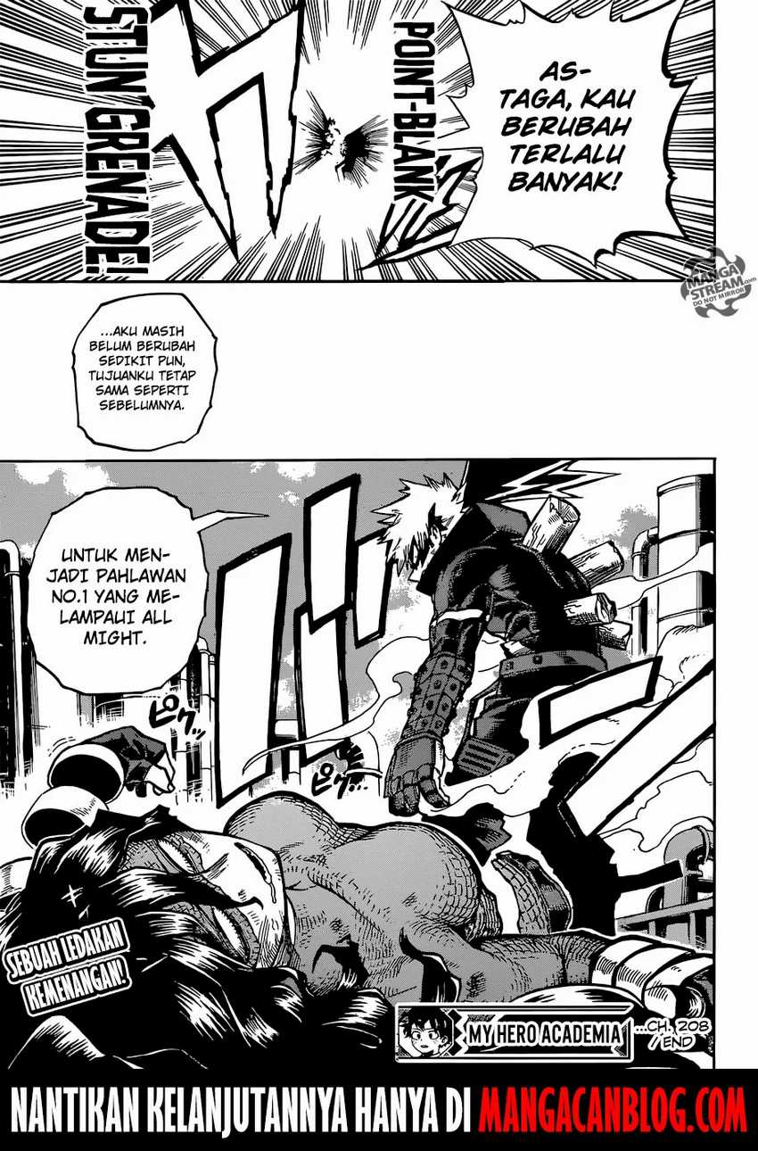 Boku no Hero Academia Chapter 208