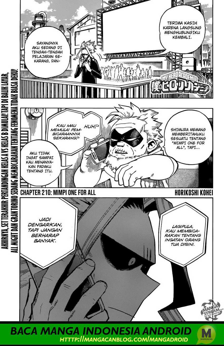 Boku no Hero Academia Chapter 210