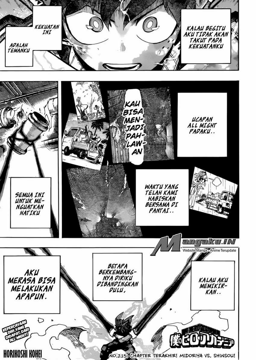 Boku no Hero Academia Chapter 215