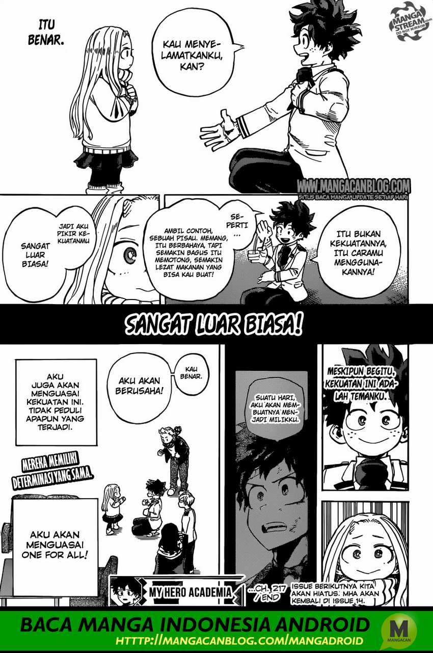 Boku no Hero Academia Chapter 217