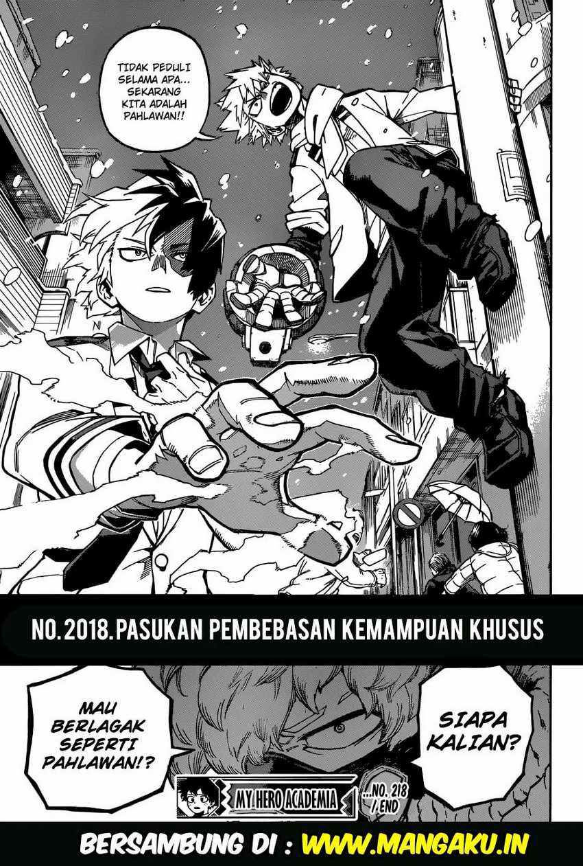 Boku no Hero Academia Chapter 218