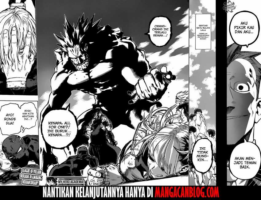 Boku no Hero Academia Chapter 219