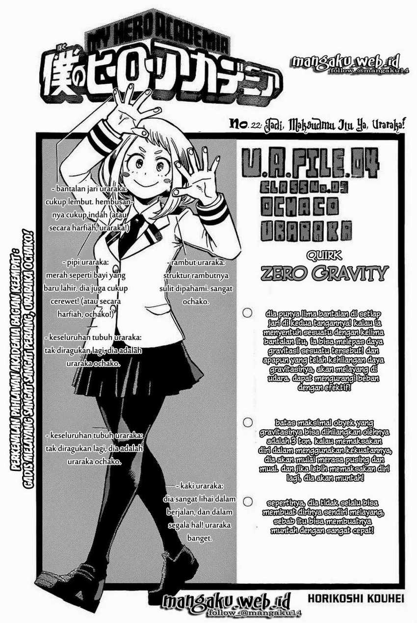 Boku no Hero Academia Chapter 22