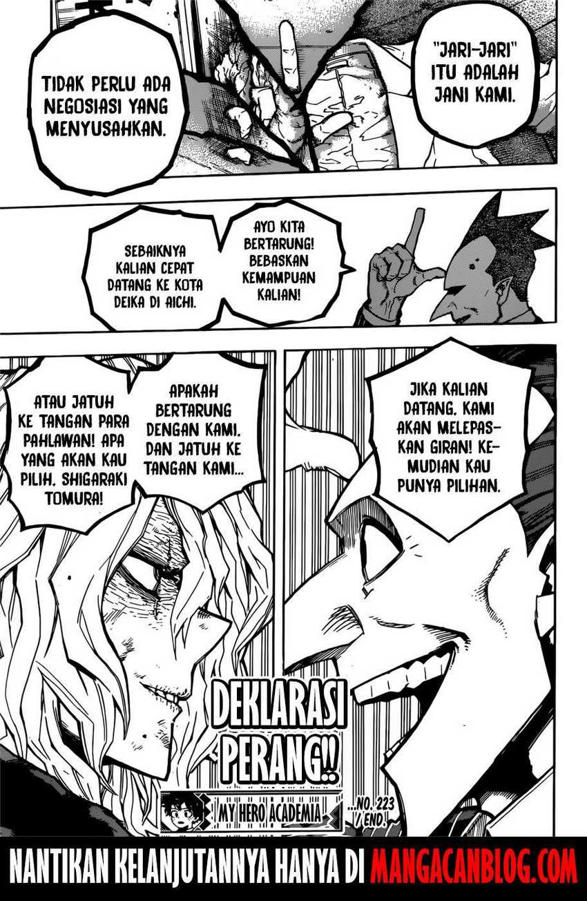 Boku no Hero Academia Chapter 223