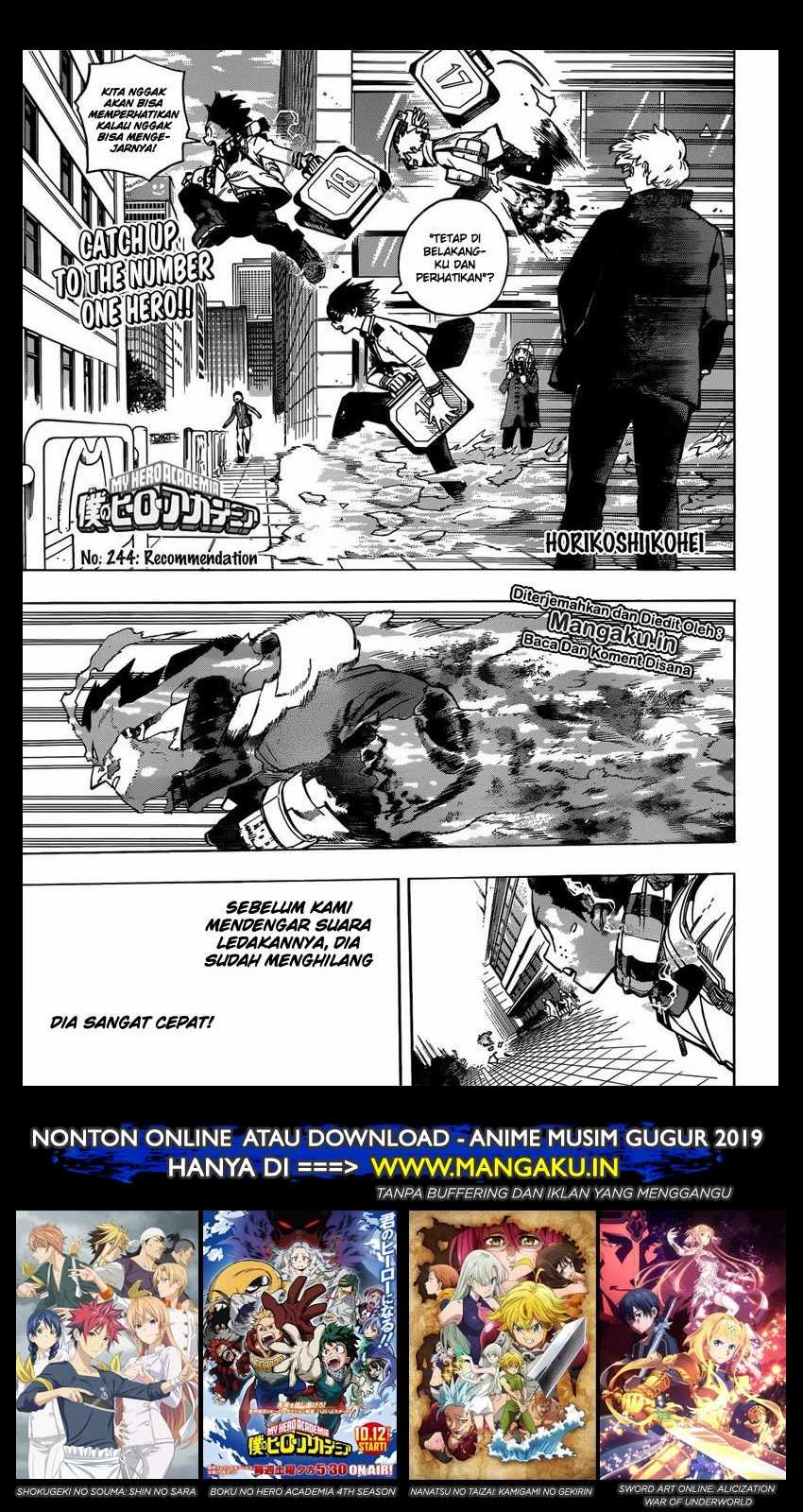 Boku no Hero Academia Chapter 244