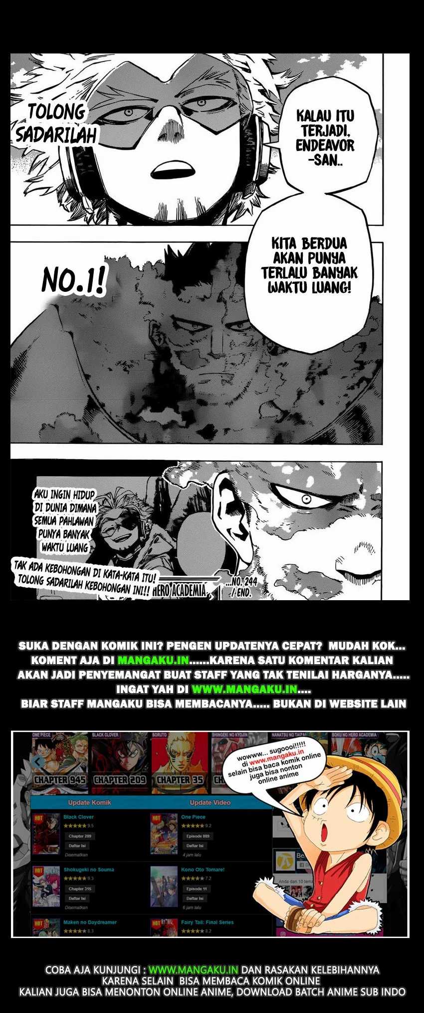 Boku no Hero Academia Chapter 244