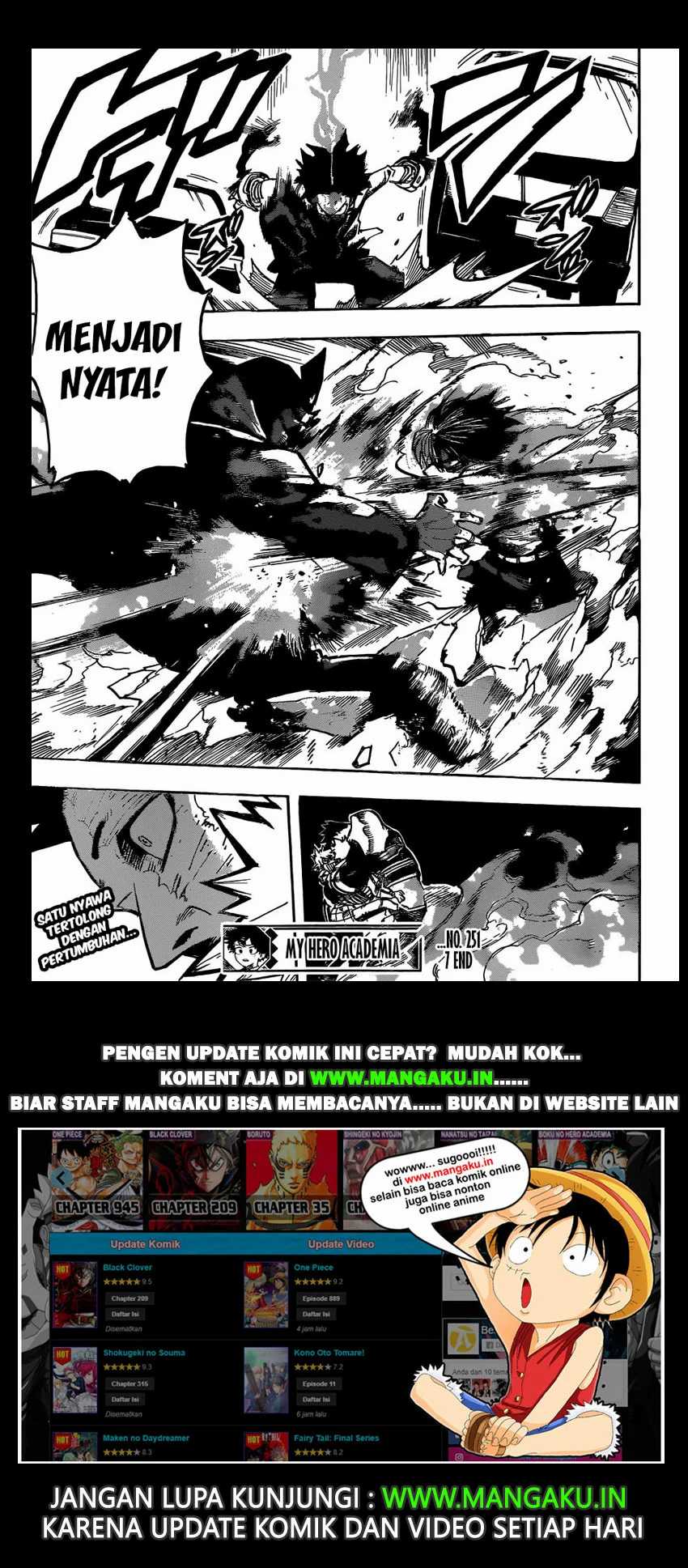 Boku no Hero Academia Chapter 251