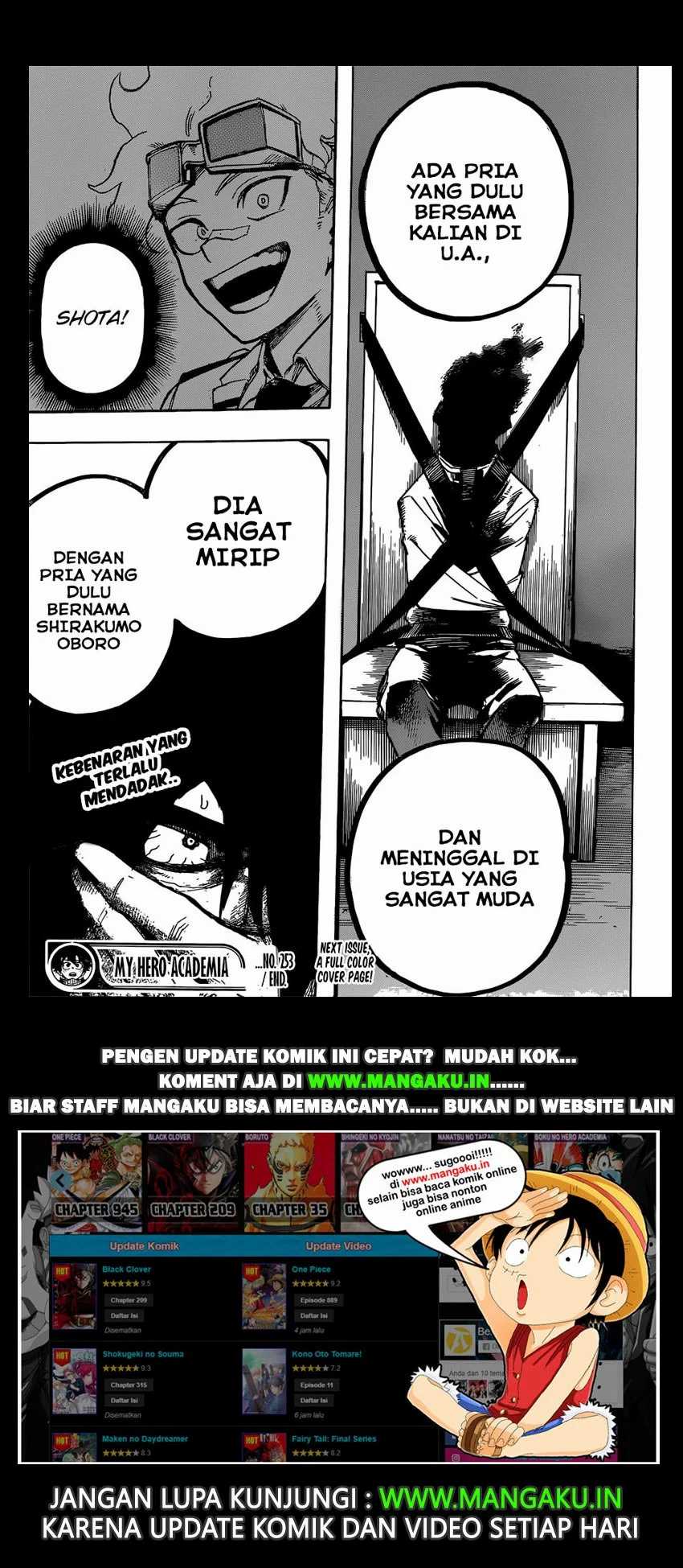 Boku no Hero Academia Chapter 253