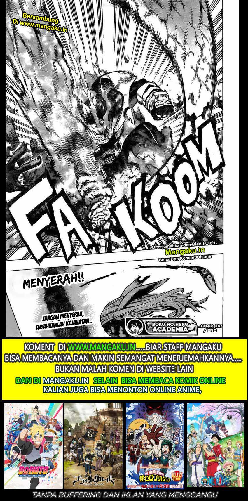 Boku no Hero Academia Chapter 267