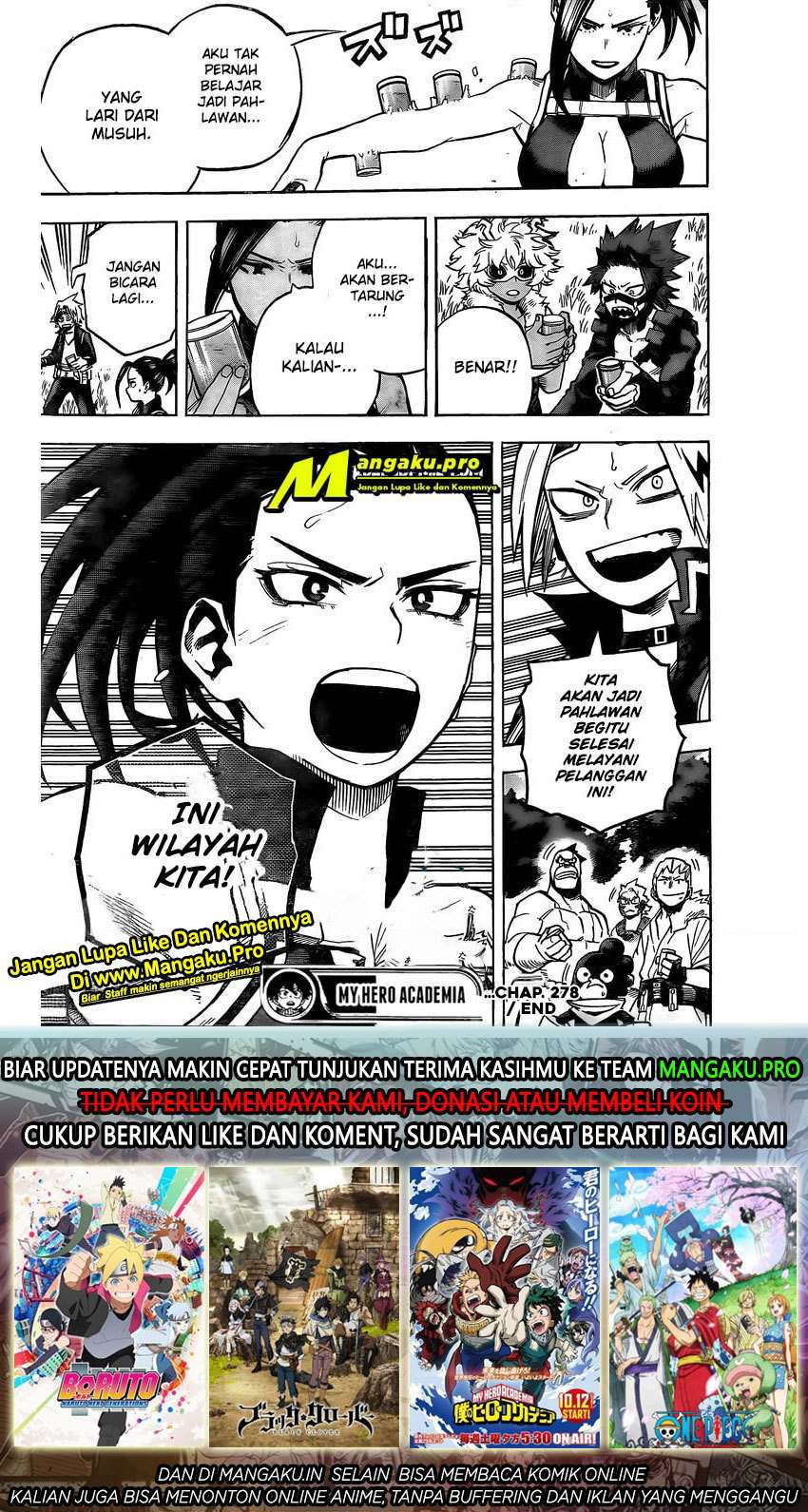 Boku no Hero Academia Chapter 278