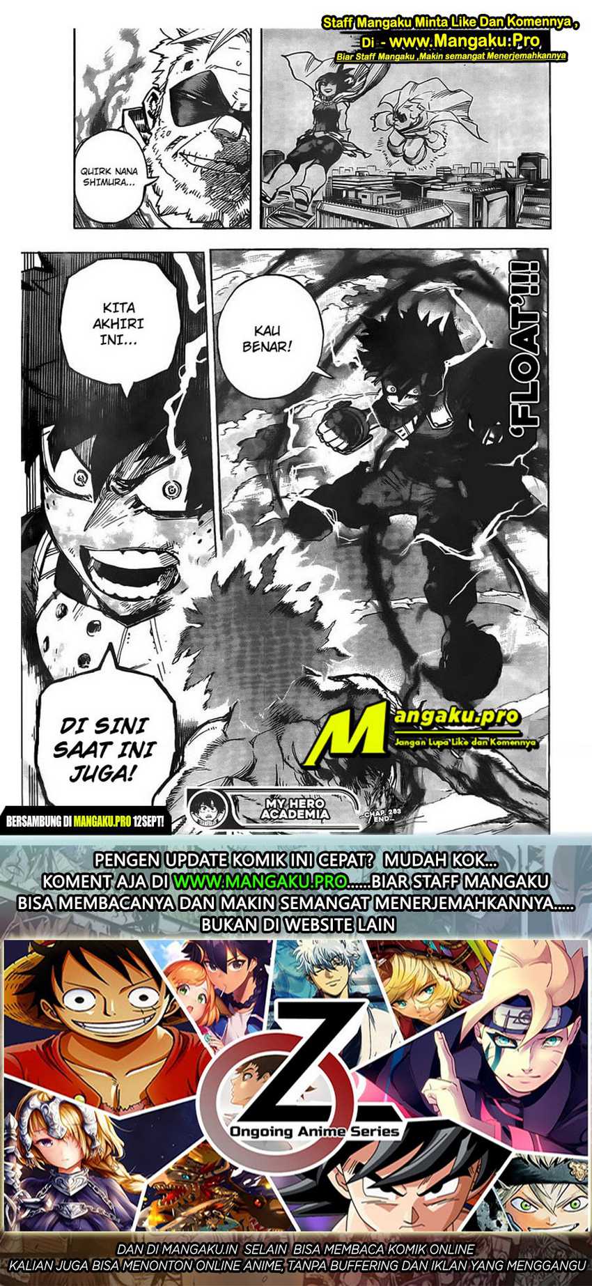 Boku no Hero Academia Chapter 283