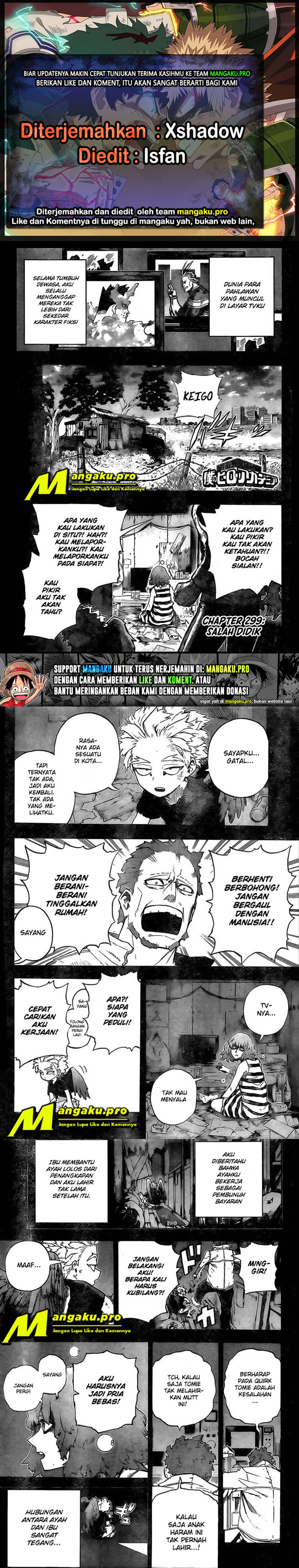 Boku no Hero Academia Chapter 299