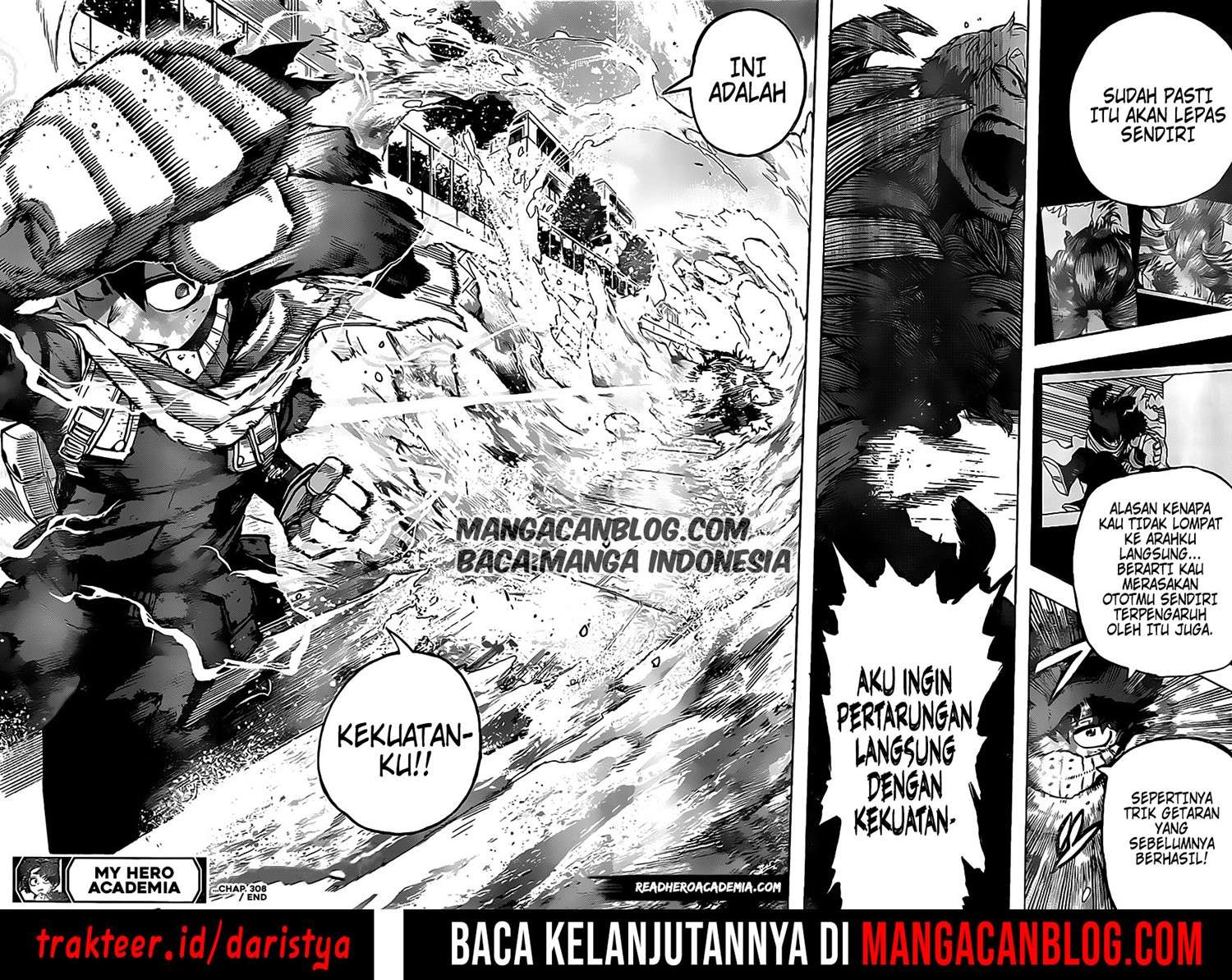 Boku no Hero Academia Chapter 308