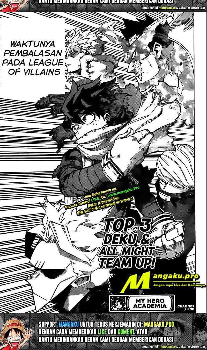 Boku no Hero Academia Chapter 309