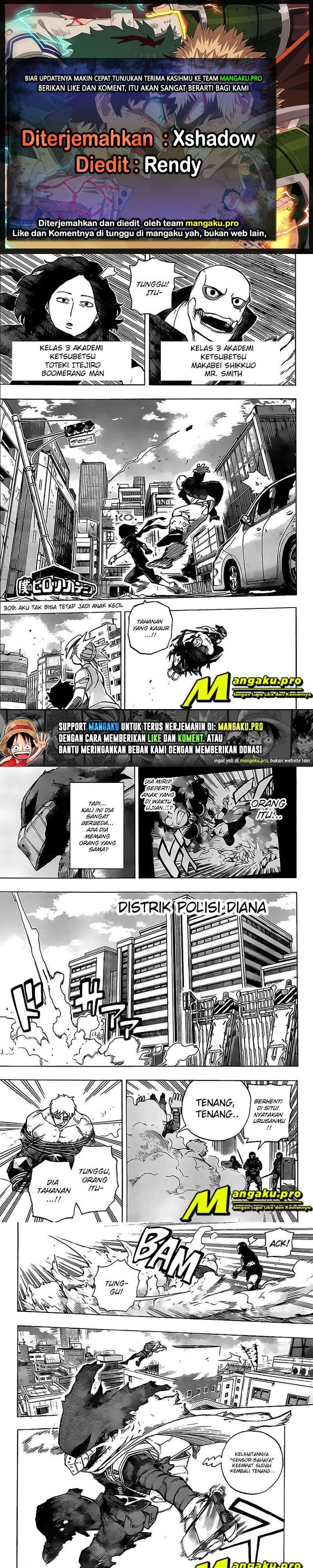 Boku no Hero Academia Chapter 309