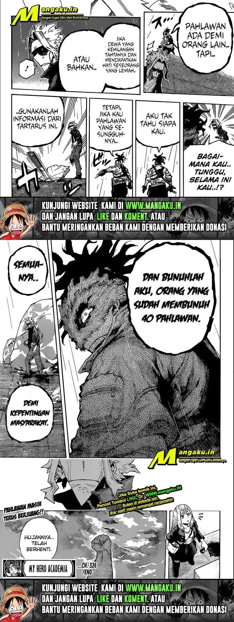 Boku no Hero Academia Chapter 326