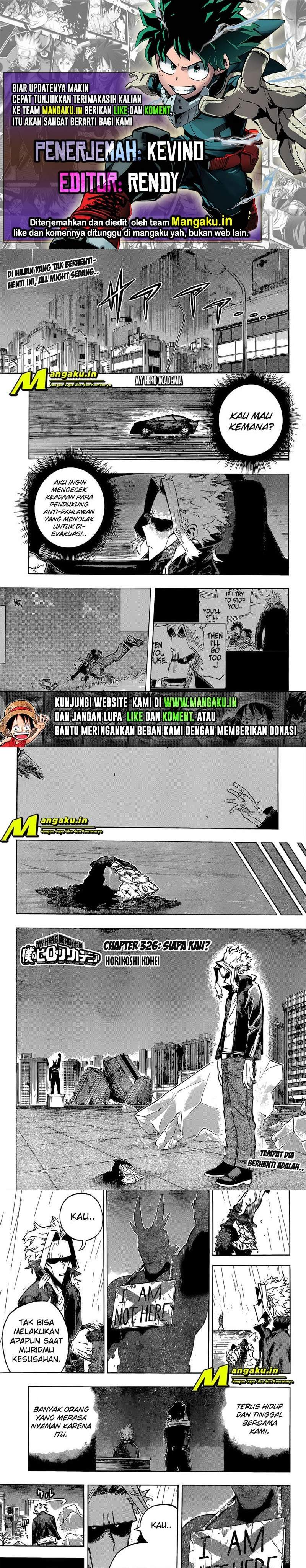 Boku no Hero Academia Chapter 326