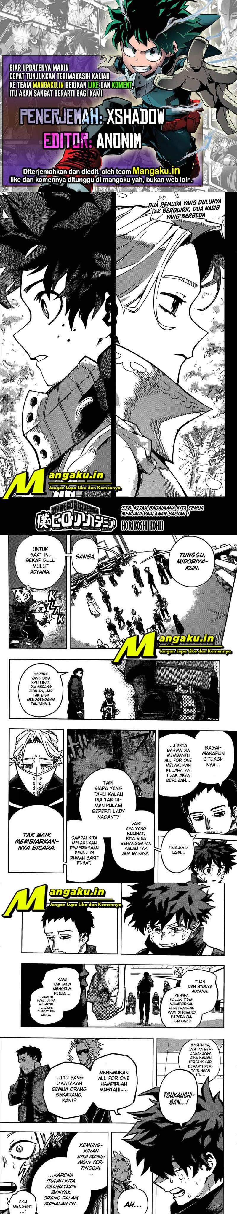 Boku no Hero Academia Chapter 338