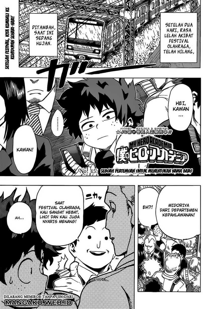 Boku no Hero Academia Chapter 45