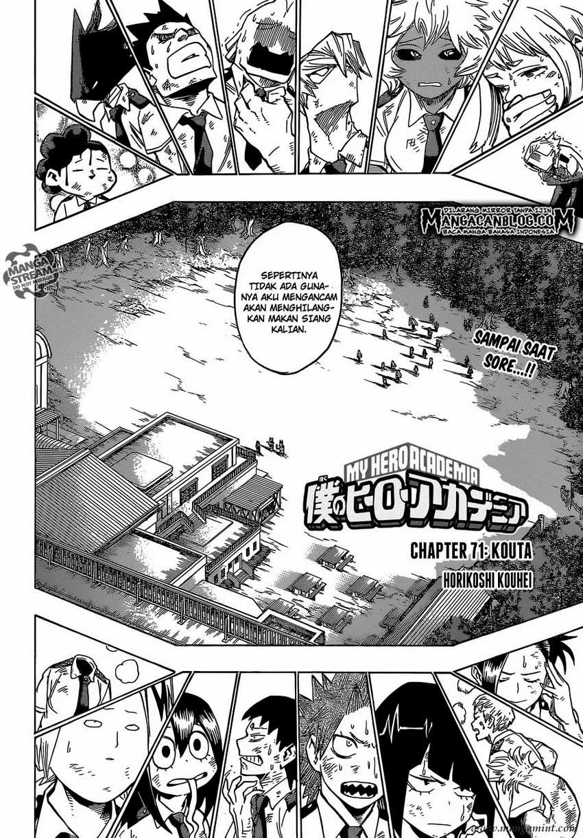 Boku no Hero Academia Chapter 71