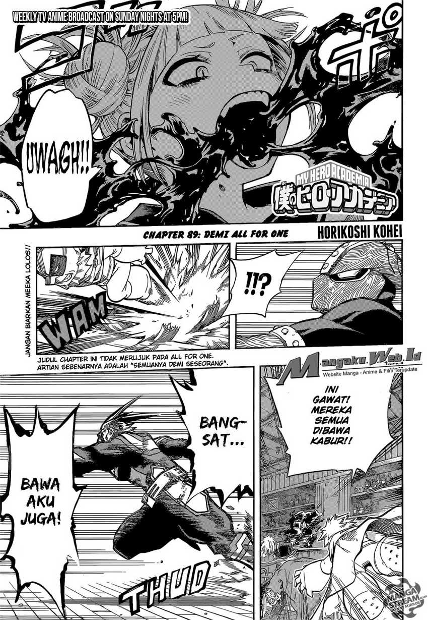 Boku no Hero Academia Chapter 89