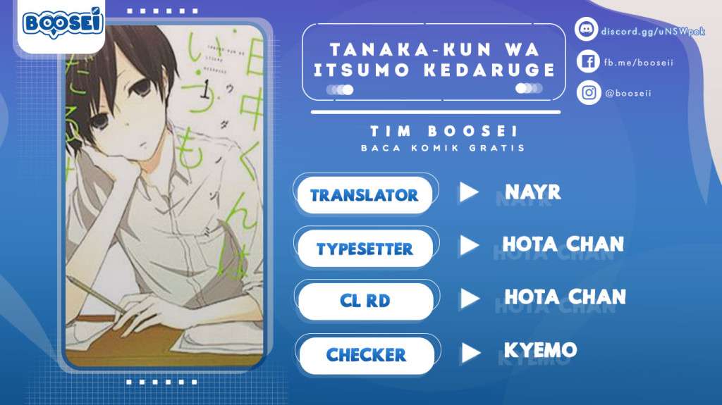 Tanaka-kun wa Itsumo Kedaruge Chapter 13