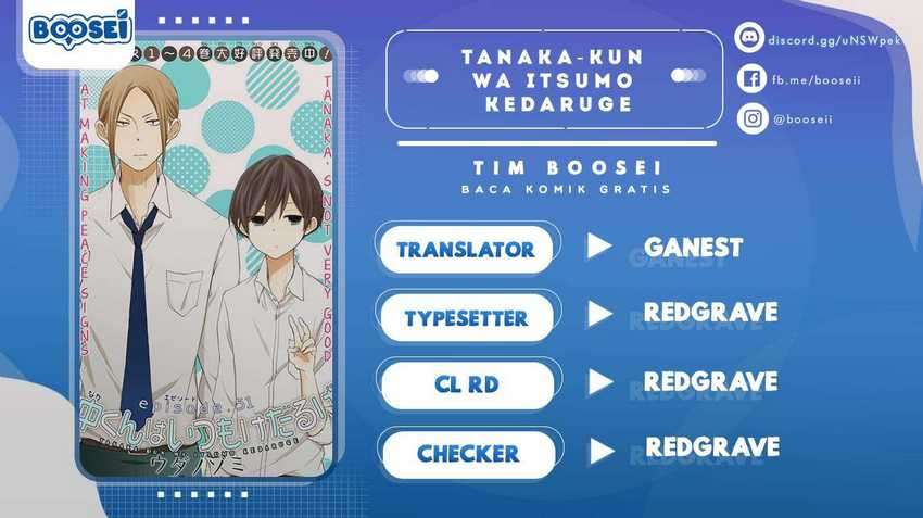 Tanaka-kun wa Itsumo Kedaruge Chapter 55