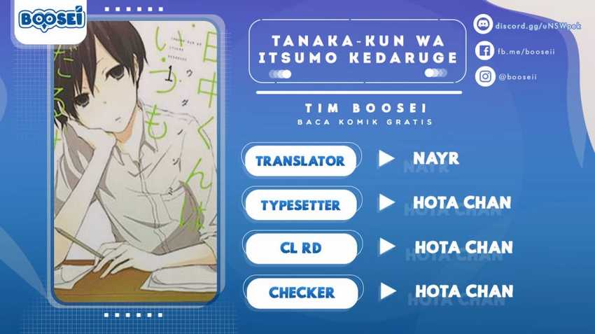 Tanaka-kun wa Itsumo Kedaruge Chapter 9