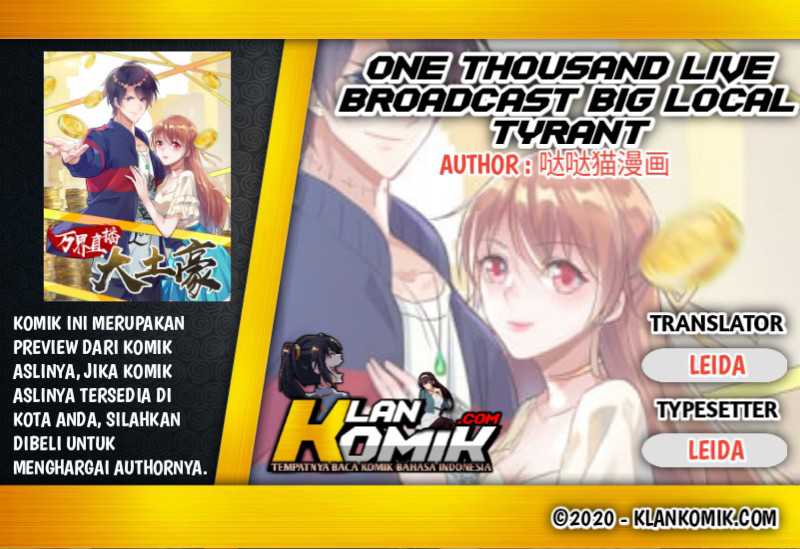 One Thousand Live Broadcast Big Local Tyrant Chapter 59