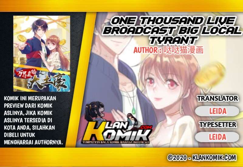 One Thousand Live Broadcast Big Local Tyrant Chapter 61