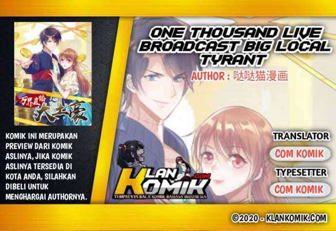 One Thousand Live Broadcast Big Local Tyrant Chapter 70
