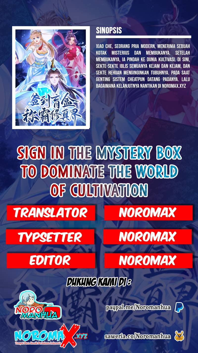 Sign in the Mystery Box to Dominate the World of Cultivation Chapter 24
