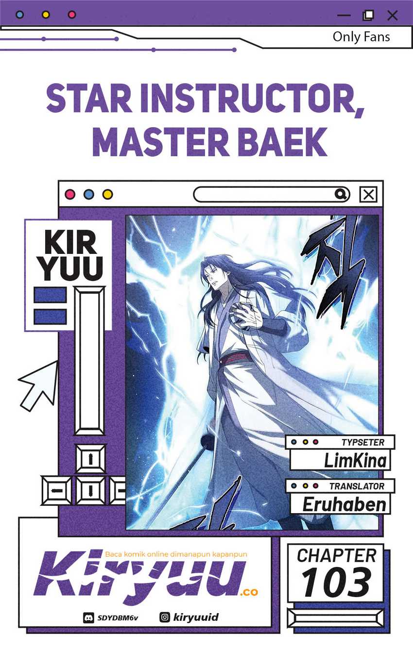 Number One Star Instructor Master Baek Chapter 103