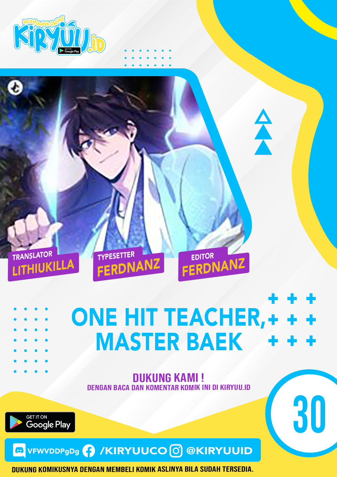 Number One Star Instructor Master Baek Chapter 30