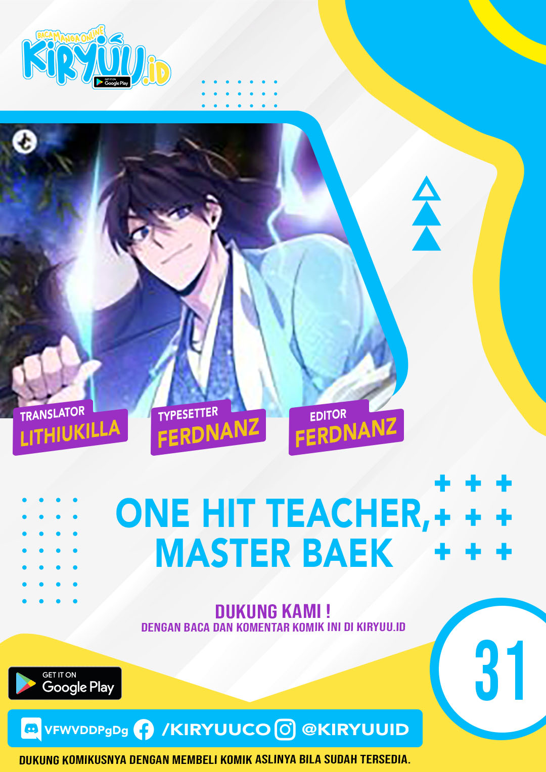 Number One Star Instructor Master Baek Chapter 31