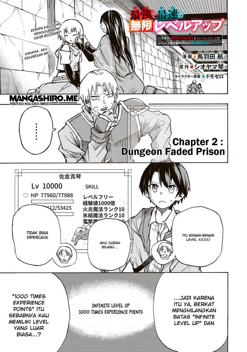 Saikyou de Saisoku no Mugen Level Up Chapter 02