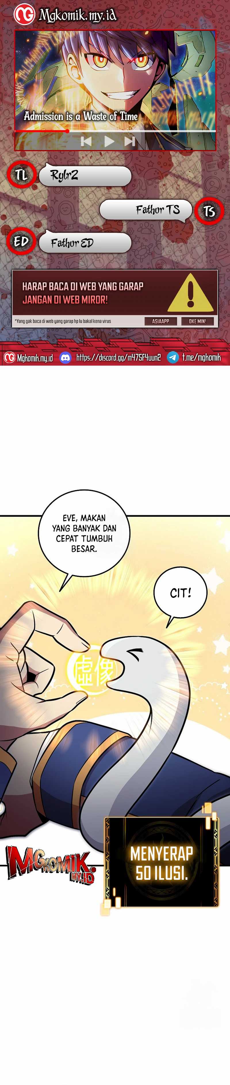 Admission is a Waste of Time Chapter 41