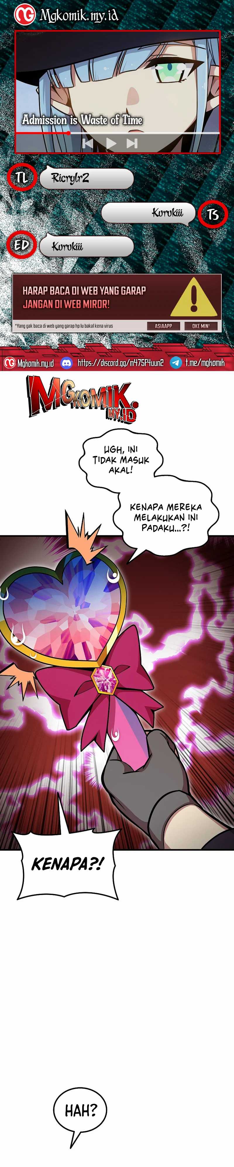Admission is a Waste of Time Chapter 53