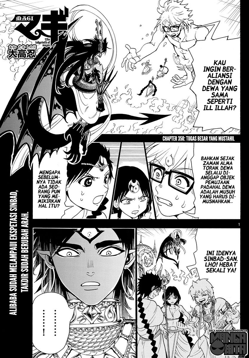 Magi &#8211; Labyrinth of Magic Chapter 350