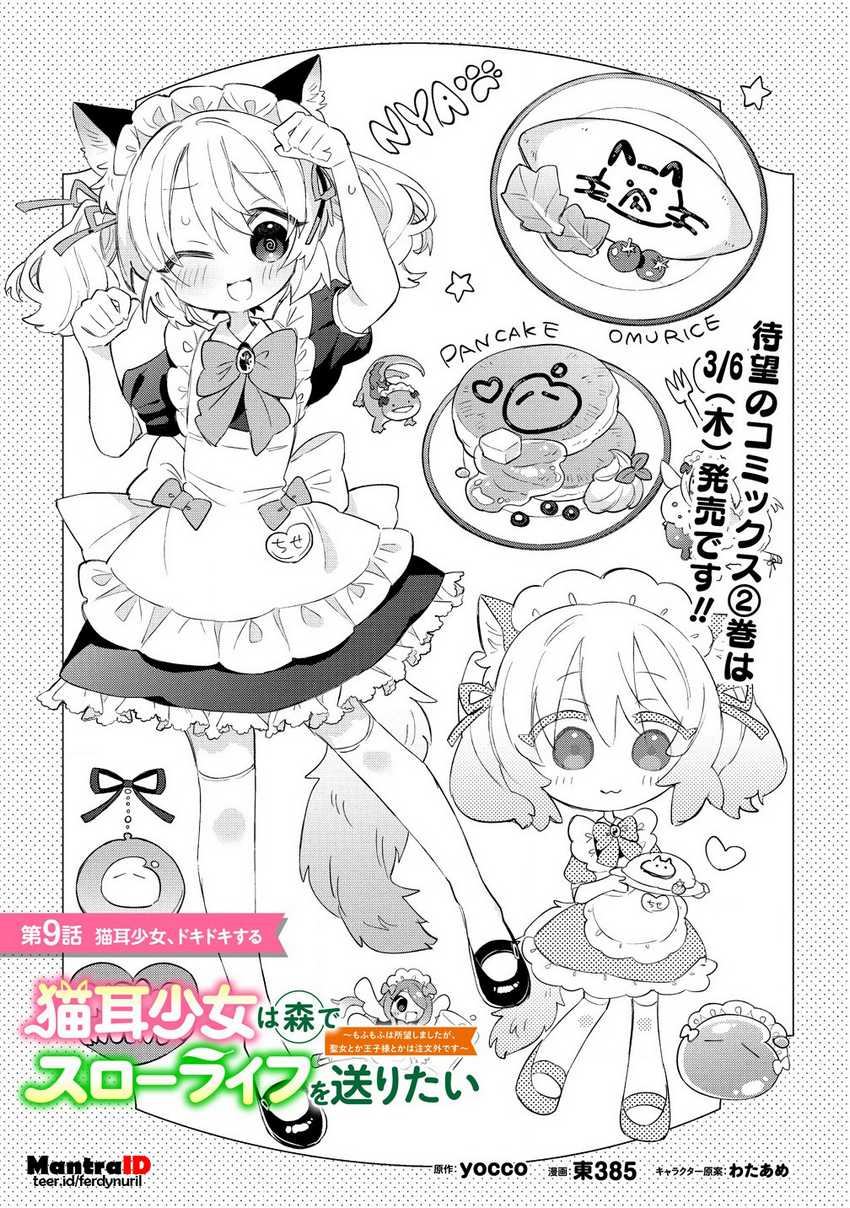 Nekomimi Shoujo wa Mori de Slow Life wo Okuritai: Mofumofu wa Shomou Shimashita ga, Seijo to ka Ouji-sama to ka wa Chuumongai desu Chapter 09.1